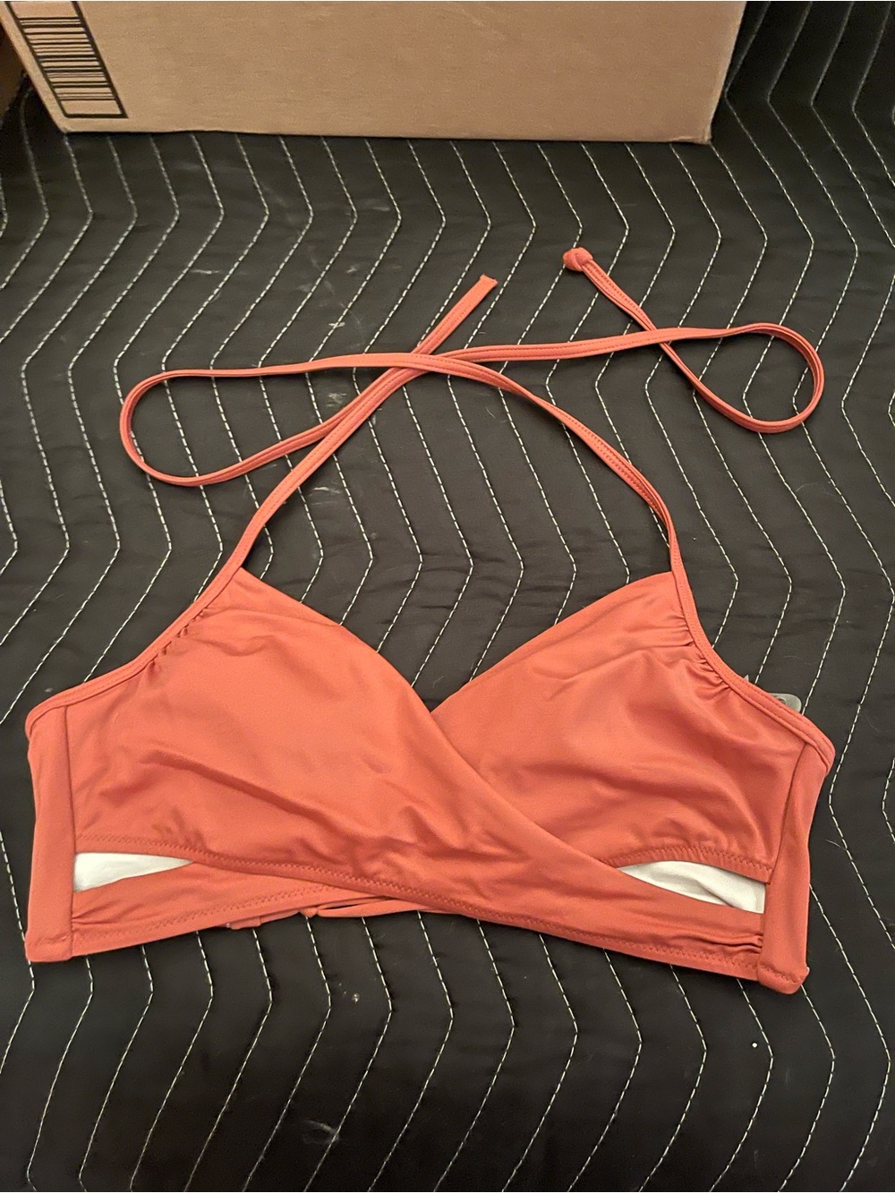 PINK Victoria's Secret Rust Halter Swim Bra